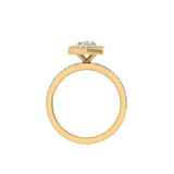 Marquise Halo Diamond Engagement Ring Avi