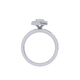 Marquise Halo Diamond Engagement Ring Avi