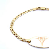 10K SOLID GOLD MEDICAL BRACELET