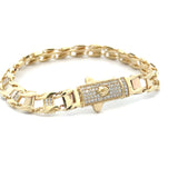 10K Gold Fancy Bracelet 8mm