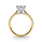 Hidden Halo Marquise Diamond Engagement Ring - Esmeralda