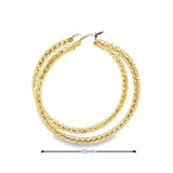 10K Gold Earring Hoops 55mm