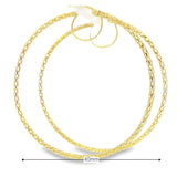 10K gold Hoop Earrings 40mm