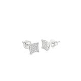 Square  Cubic Stud Silver 925S Earrings - Marco