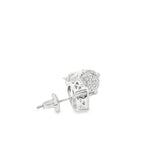 Round  Cubic Stud Silver 925S Earrings - Gaby