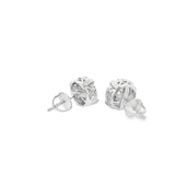 Round  Cubic Stud Silver 925S Earrings - Gaby