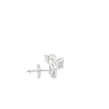 Square Cubic Stud Silver 925S Earrings - Leo