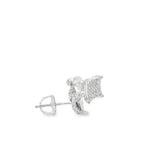 Square Cubic Stud Silver 925S Earrings - Ady