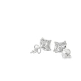 Square Cubic Stud Silver 925S Earrings - Ady