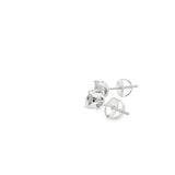 Round Cubic Stud Silver 925S Earrings - Labi