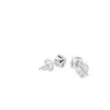 Round Cubic Stud Silver 925S Earrings - Labi