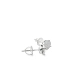 Round Cubic Stud Silver 925S Earrings - Labi