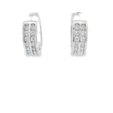 Hoop Zirconia Silver 925S Earrings -Stacy