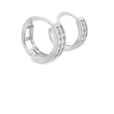 Hoop Zirconia Silver 925S Earrings -Stacy