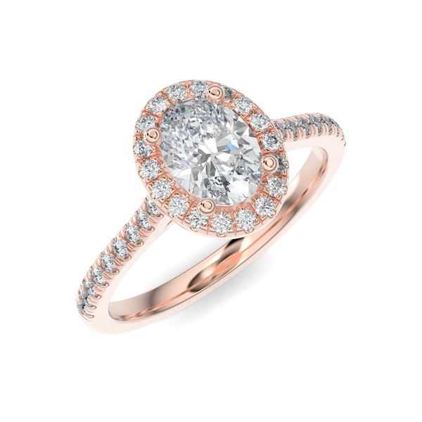 The Halo Oval Engagement Ring