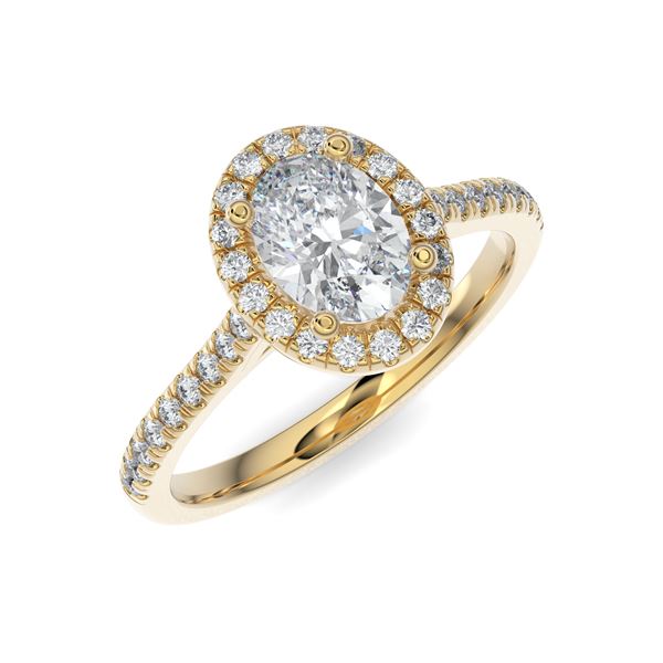 The Halo Oval Engagement Ring