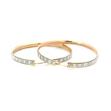 Diamond Cut Hoop Earrings 10K Gold