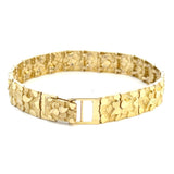 10K Gold Nugget Bracelet 12mm