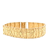 10K Gold Nugget Bracelet 16mm