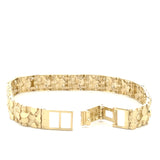 10K Gold Nugget Bracelet 9mm