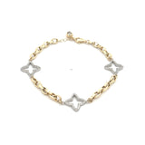 Jessy Ladies Bracelet Cz 10K Gold