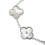 Clover Bracelet Laser & Mother Of Pearl Silver S925