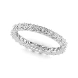 Princess Shape Eternity Gold Band - Ora