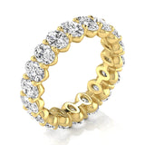 Oval Shape Eternity Gold Band - Ora