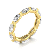 Marquise Shape Eternity Gold Band - Ora