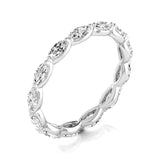 Marquise Shape Eternity Gold Band - Ora