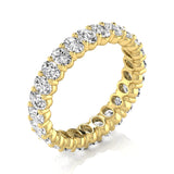 Oval Shape Eternity Gold Band - Ora