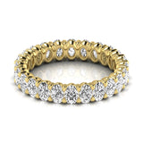 Oval Shape Eternity Gold Band - Ora