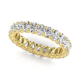 Oval Shape Eternity Gold Band - Ora