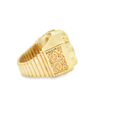 Gold Revolver Men Ring and Diamond Spinner