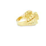 Gold Men Cluster Ring  Zirconia 10K