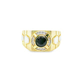 Men Signet Onyx Gold Ring 10K