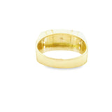 Men Medusa Signet Zirconia Gold Ring 10K