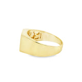 Men Gold Signet Ring 10K