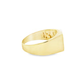 Men Gold Signet Ring 10K