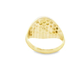 Men Gold Medusa Signet Ring 10K