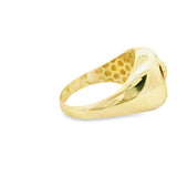 Men Gold Medusa Signet Ring 10K