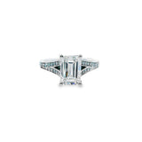 2 Carat Emerald Cut Diamond Bridal Ring-Vanessa