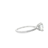 14k White Melina Design Solitaire 2CT