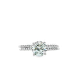 10k White Julia Design Solitaire bridal Set 1CT