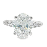 3 Carat Brilliant Oval Diamond Solitaire Ring