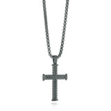 CHEVRON CROSS PENDANT