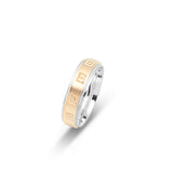 Gold Wedding Band Classic Two Tone