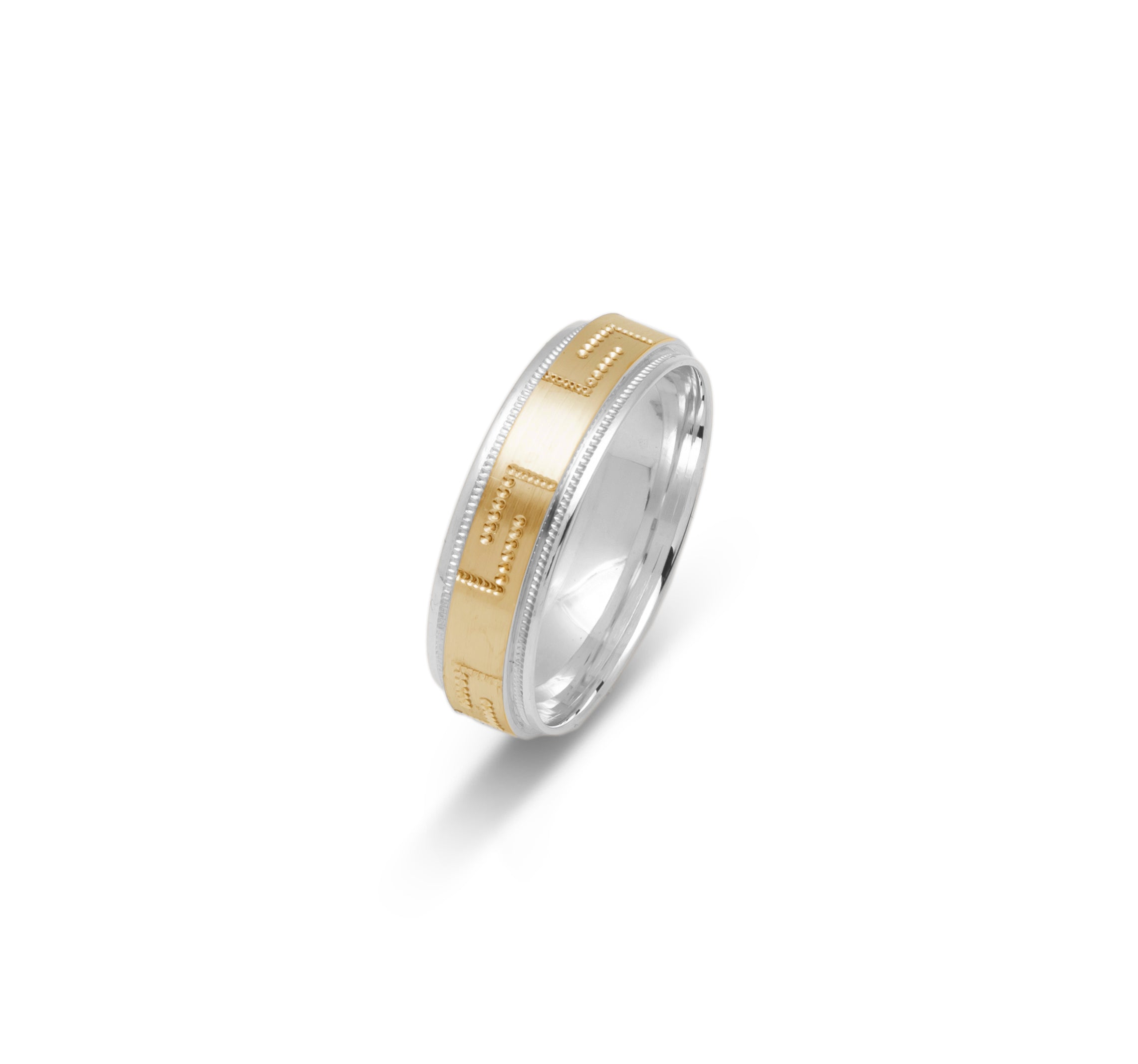 Gold Wedding Band Classic Two tone