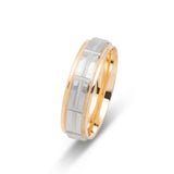 Gold Wedding Band Classic Two tone