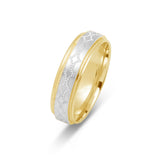 Gold Wedding Band Classic Two tone